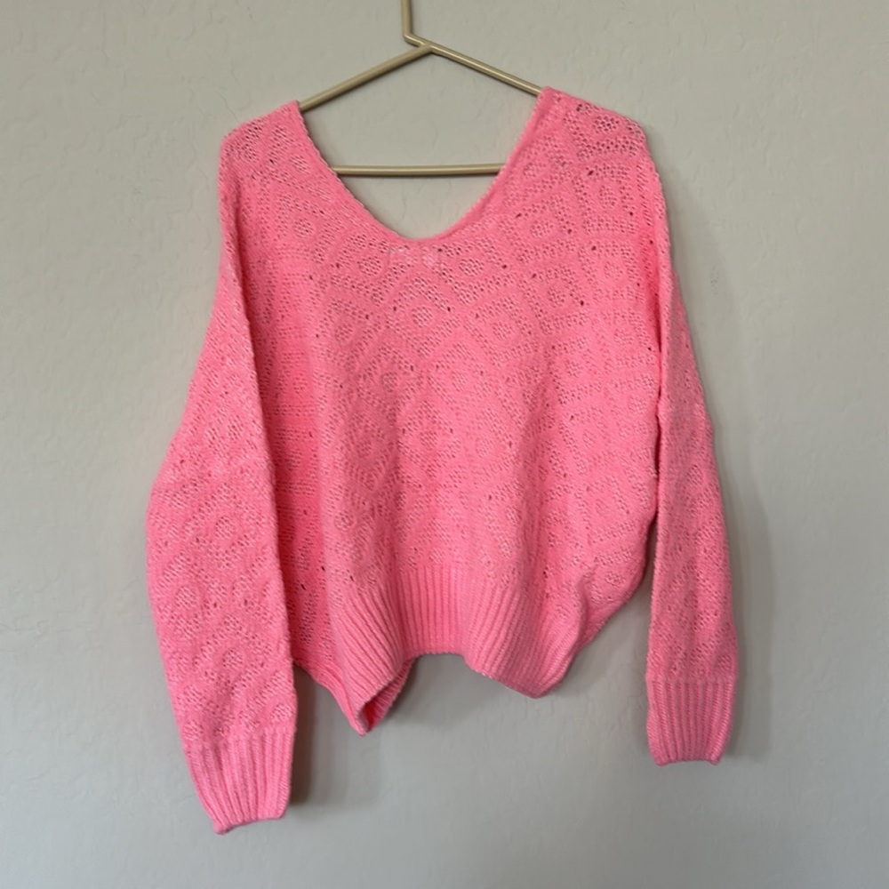 Valentine’s!! Talulah shrug style pink sweater size S - Picture 5 of 5